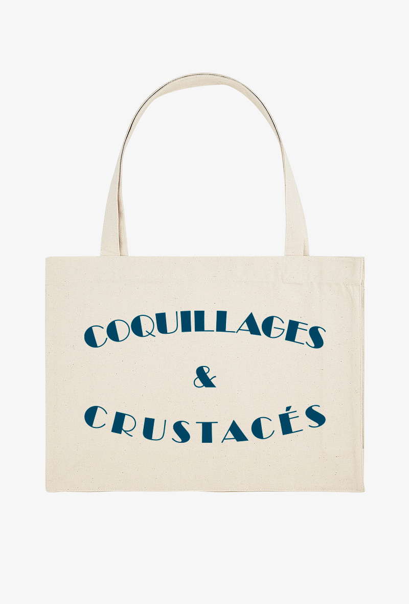 Grossiste Kapsul - Tote bag XXL - Coquillages et crustacés