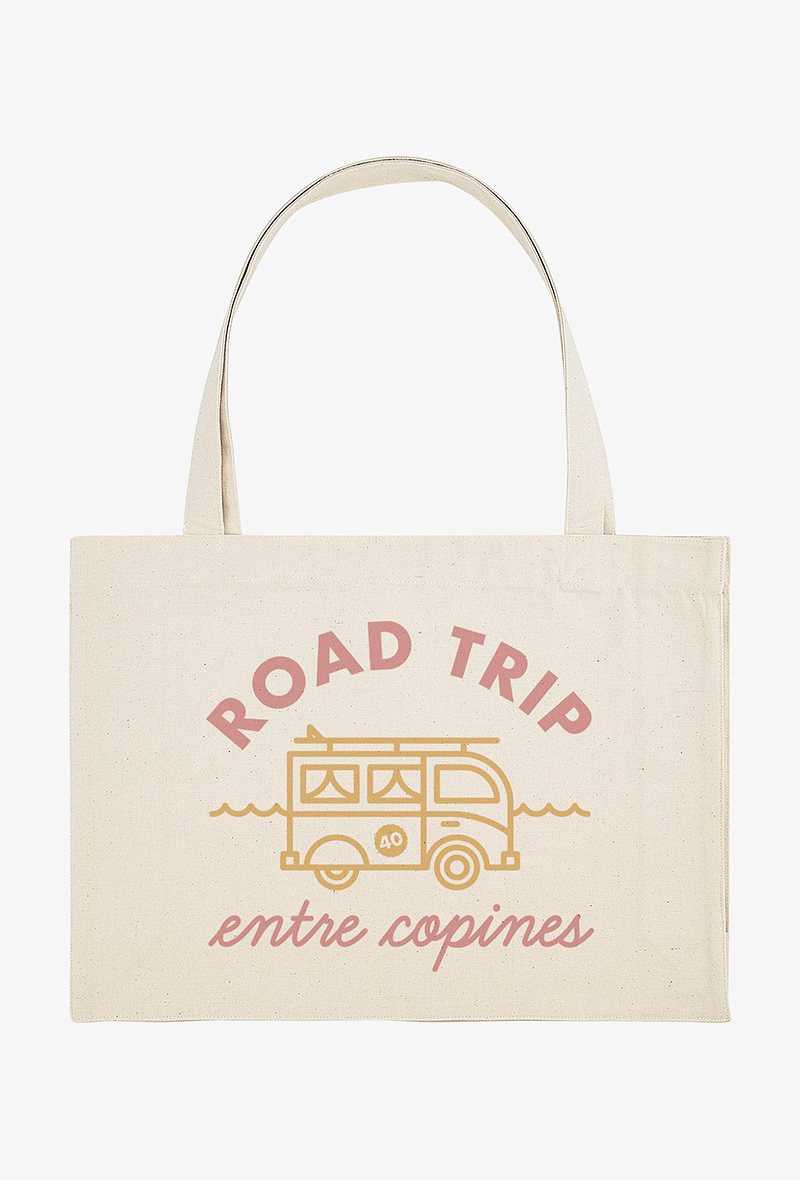 Grossiste Kapsul - Tote bag XXL - Road trip entre copines