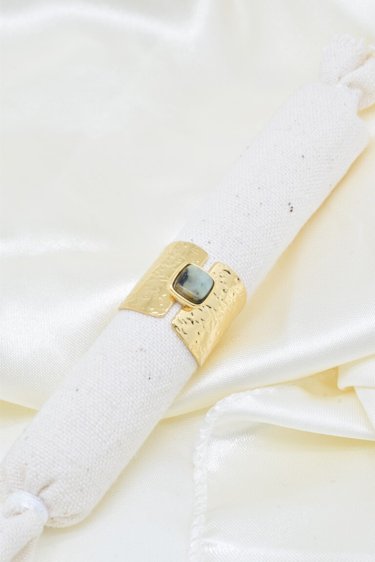 Wholesaler Kapyco - African Turquoise ring in stainless steel