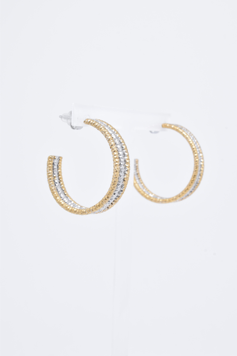 Wholesaler Kapyco - STAINLESS STEEL CREOLE EARRINGS
