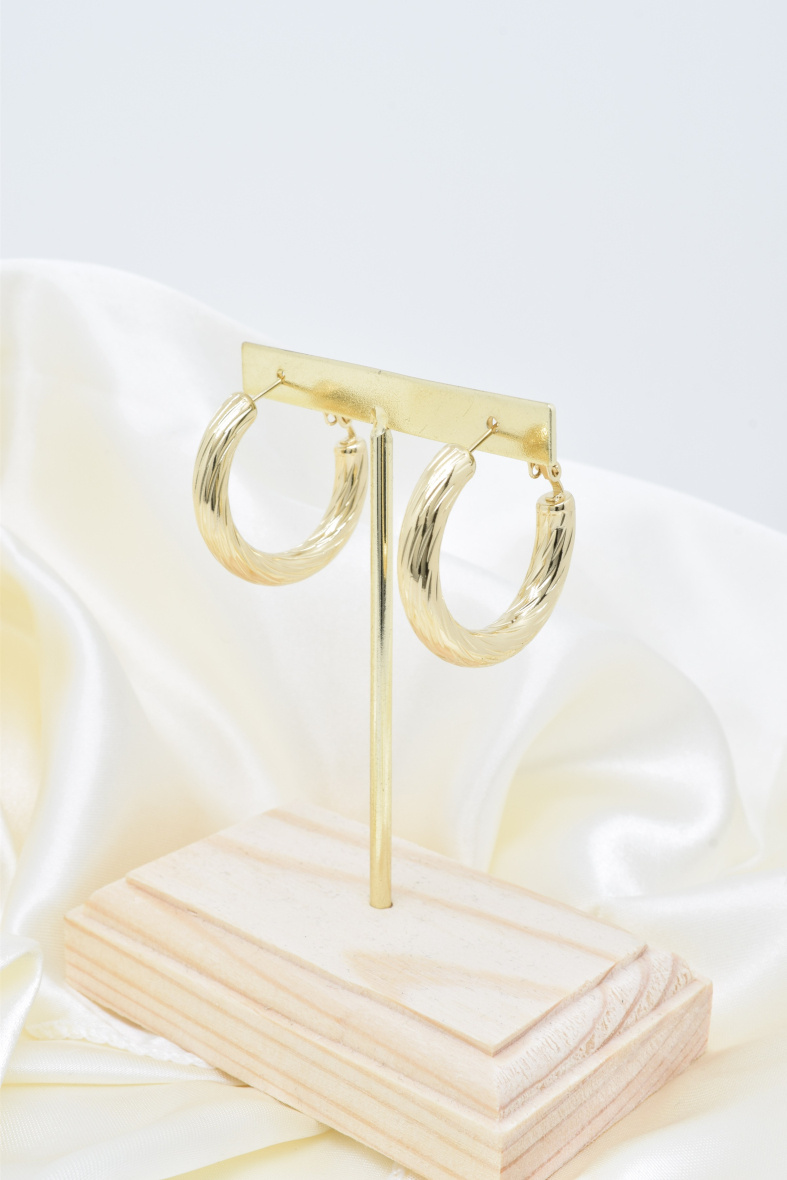 Wholesaler Kapyco - Stainless steel twist hoop earrings