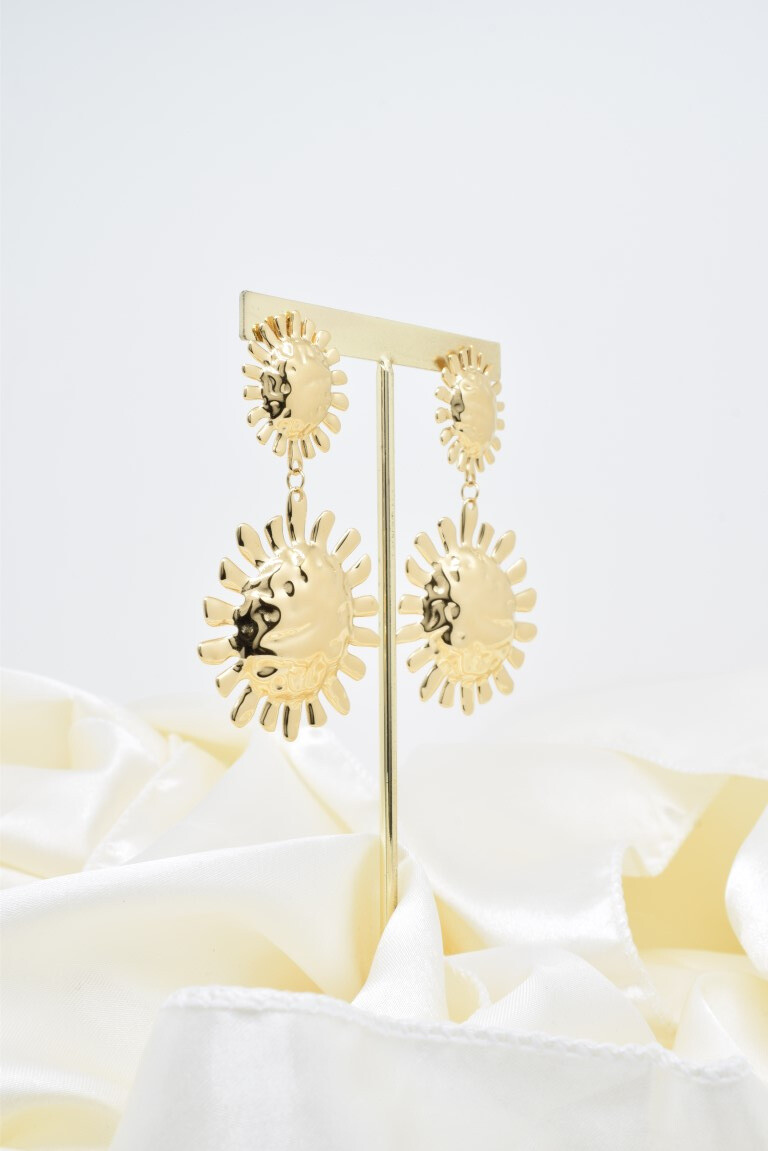 Wholesaler Kapyco - Stainless steel sun earrings
