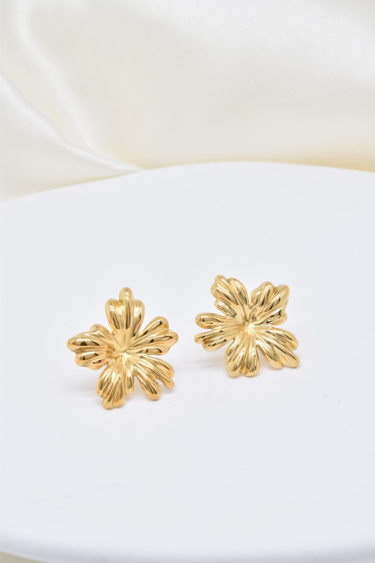Wholesaler Kapyco - Stainless steel flower earrings