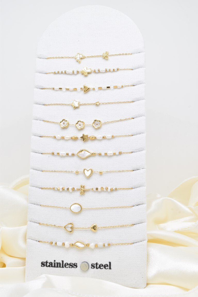 Wholesaler Kapyco - Set of 12 stainless steel bracelet