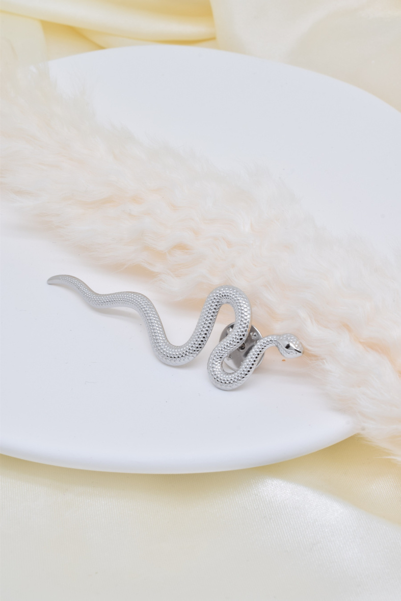Grossiste Kapyco - Broche épingle motif serpent en acier inoxydable