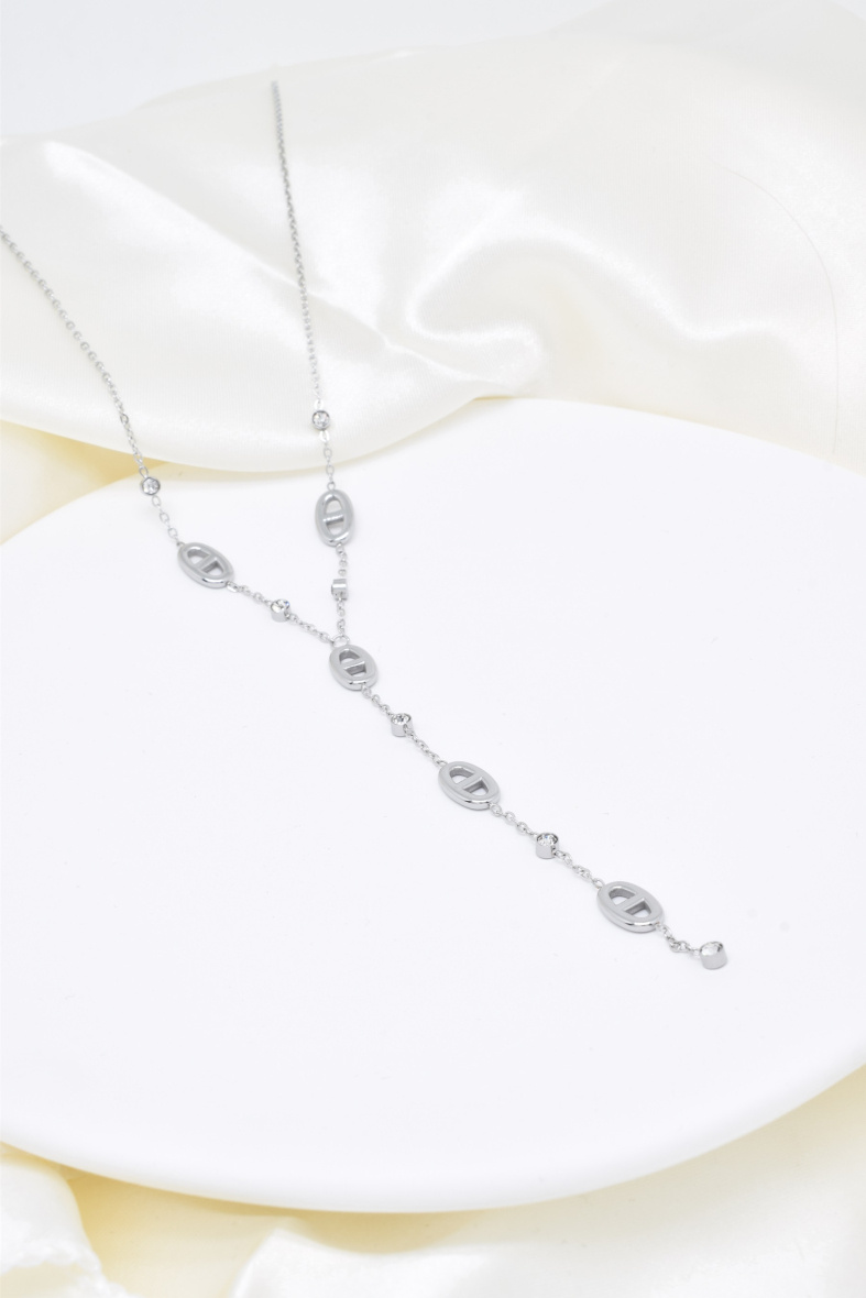 Wholesaler Kapyco - Stainless Steel Y-Shaped Necklace