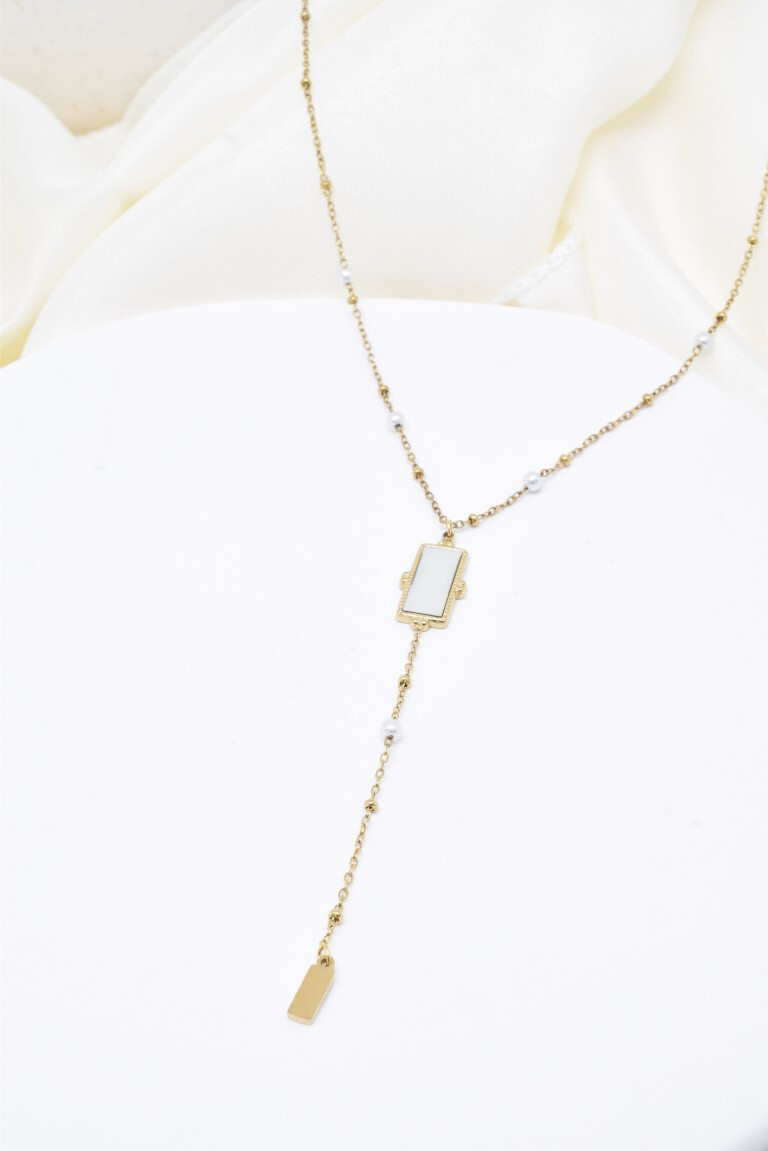 Wholesaler Kapyco - Stainless steel mother -of -pearl necklace