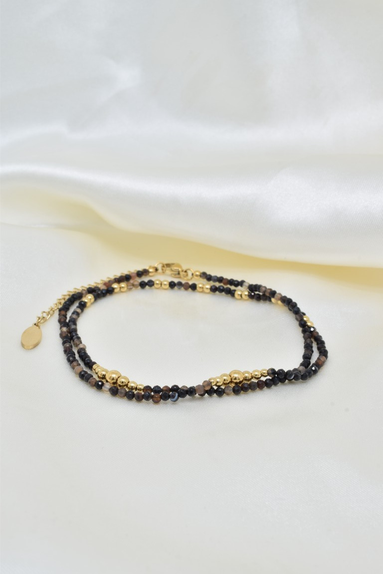 Wholesaler Kapyco - Natural stone necklace in stainless steel