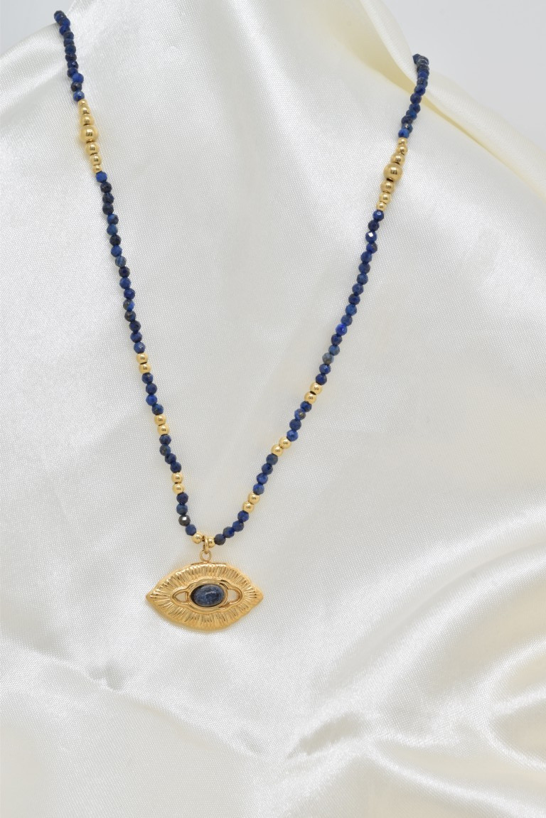 Wholesaler Kapyco - Natural stone necklace in stainless steel