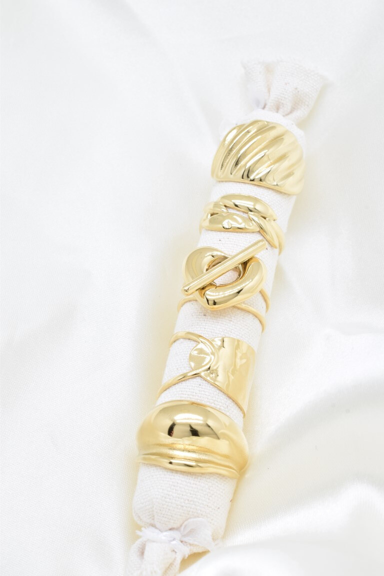 Wholesaler Kapyco - Set of 5 stainless steel rings