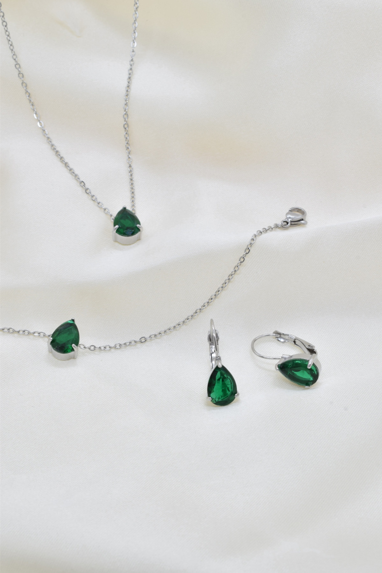 Mayorista Kapyco - Conjunto de joyas de acero inoxidable