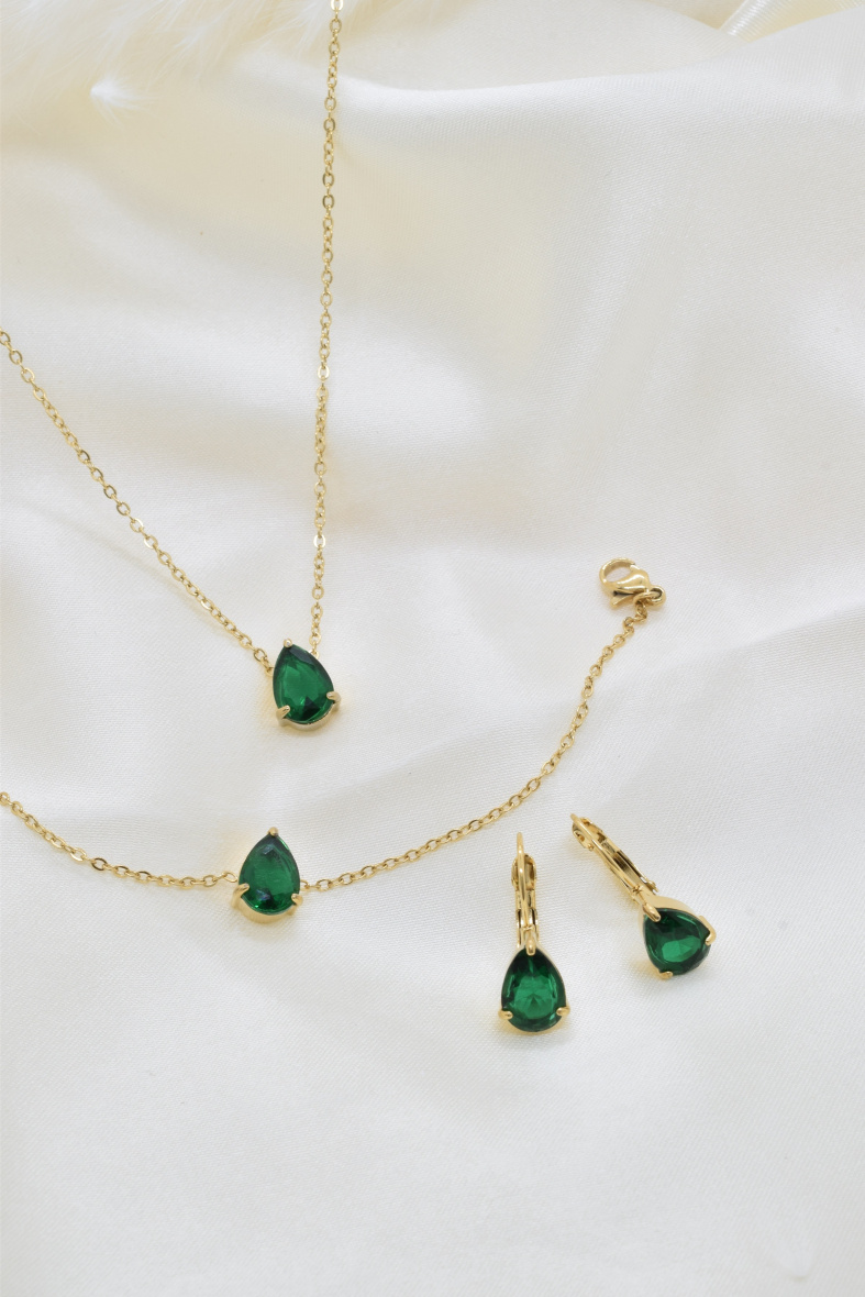 Mayorista Kapyco - Conjunto de joyas de acero inoxidable
