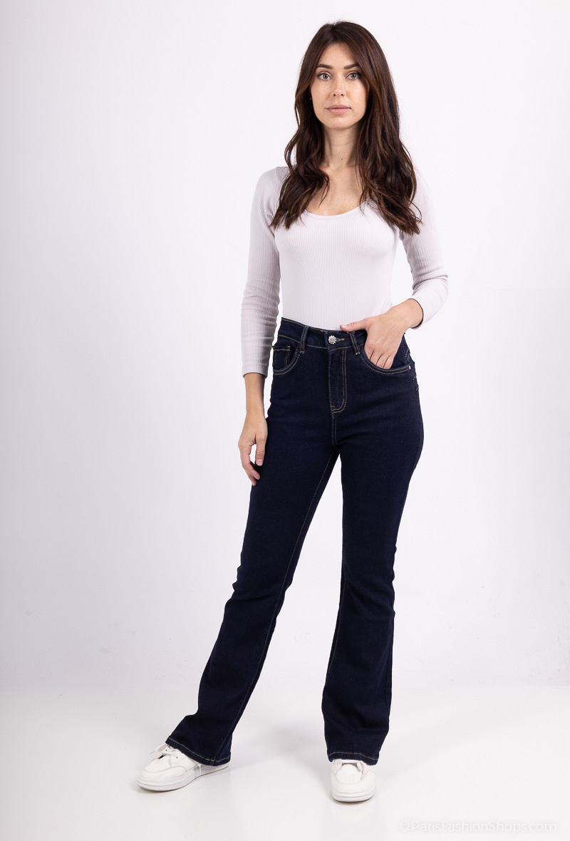 Wholesaler Karostar - SKINNY JEANS WITH STRAIGHT PATTERN