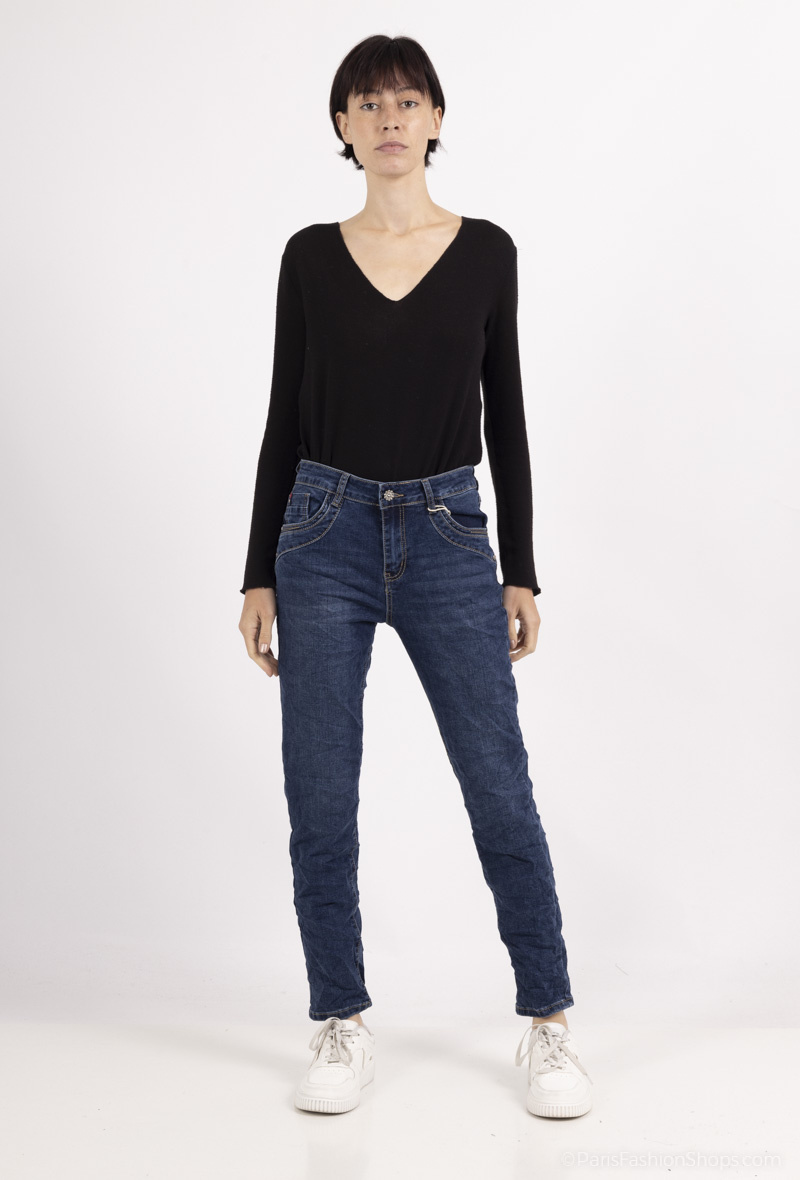 Wholesaler Karostar - HIGH RISE BOYFRIEND JEANS