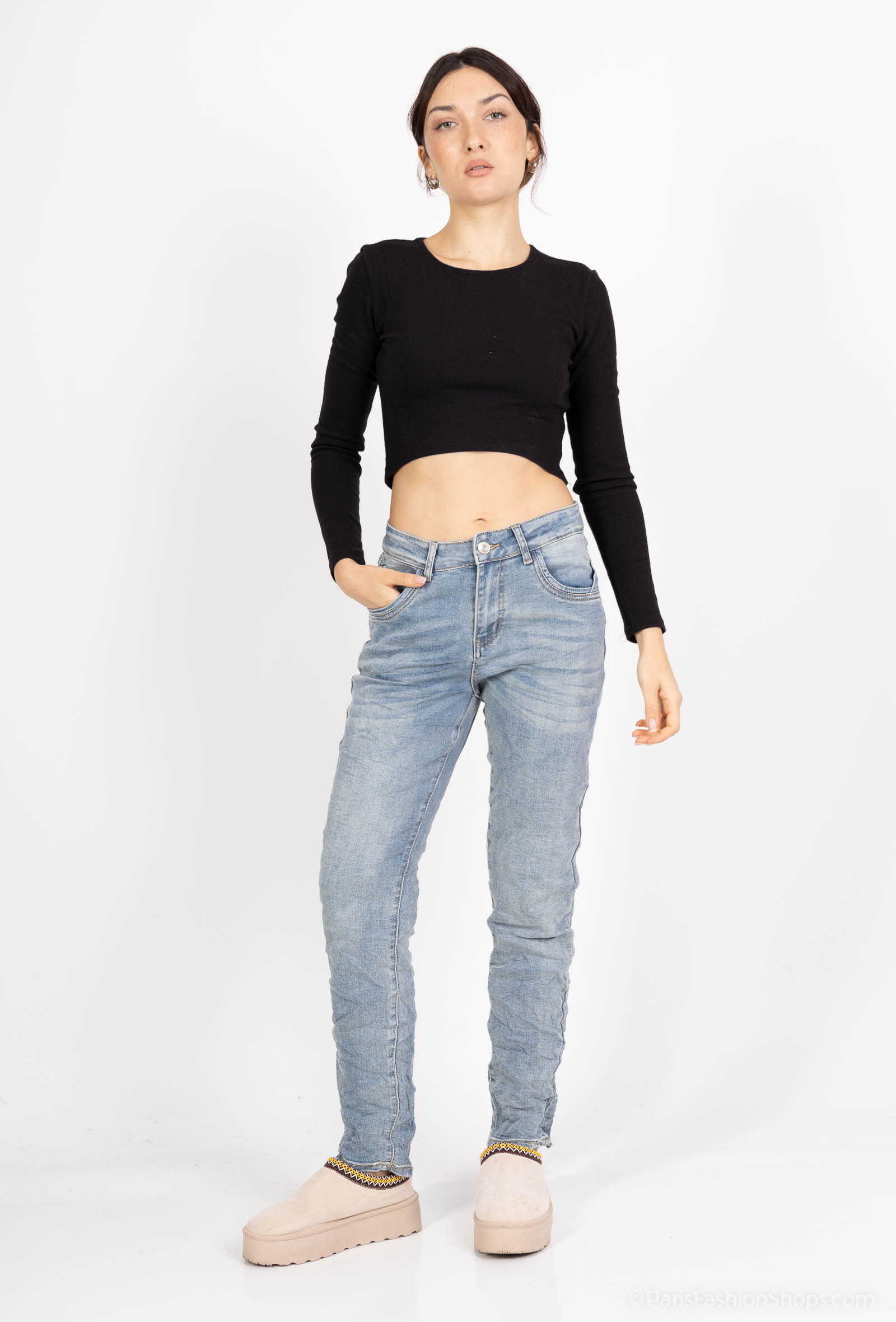 Wholesaler Karostar - BOYFRIEND JEANS