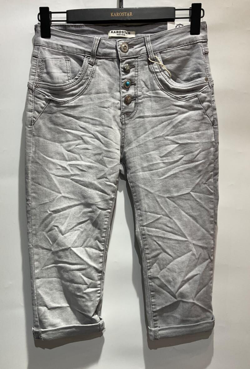 Grossiste Karostar - JEANS PANTACOURTS FORME BOYFRIEND
