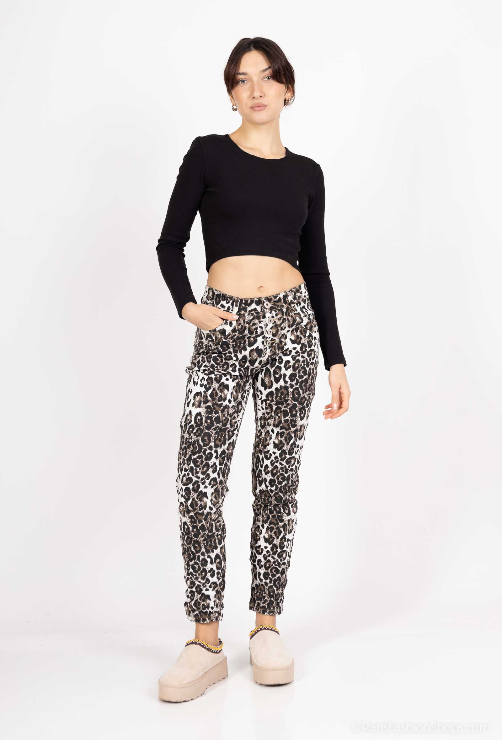 Wholesaler Karostar - BOYFRIEND SHAPED TROUSERS