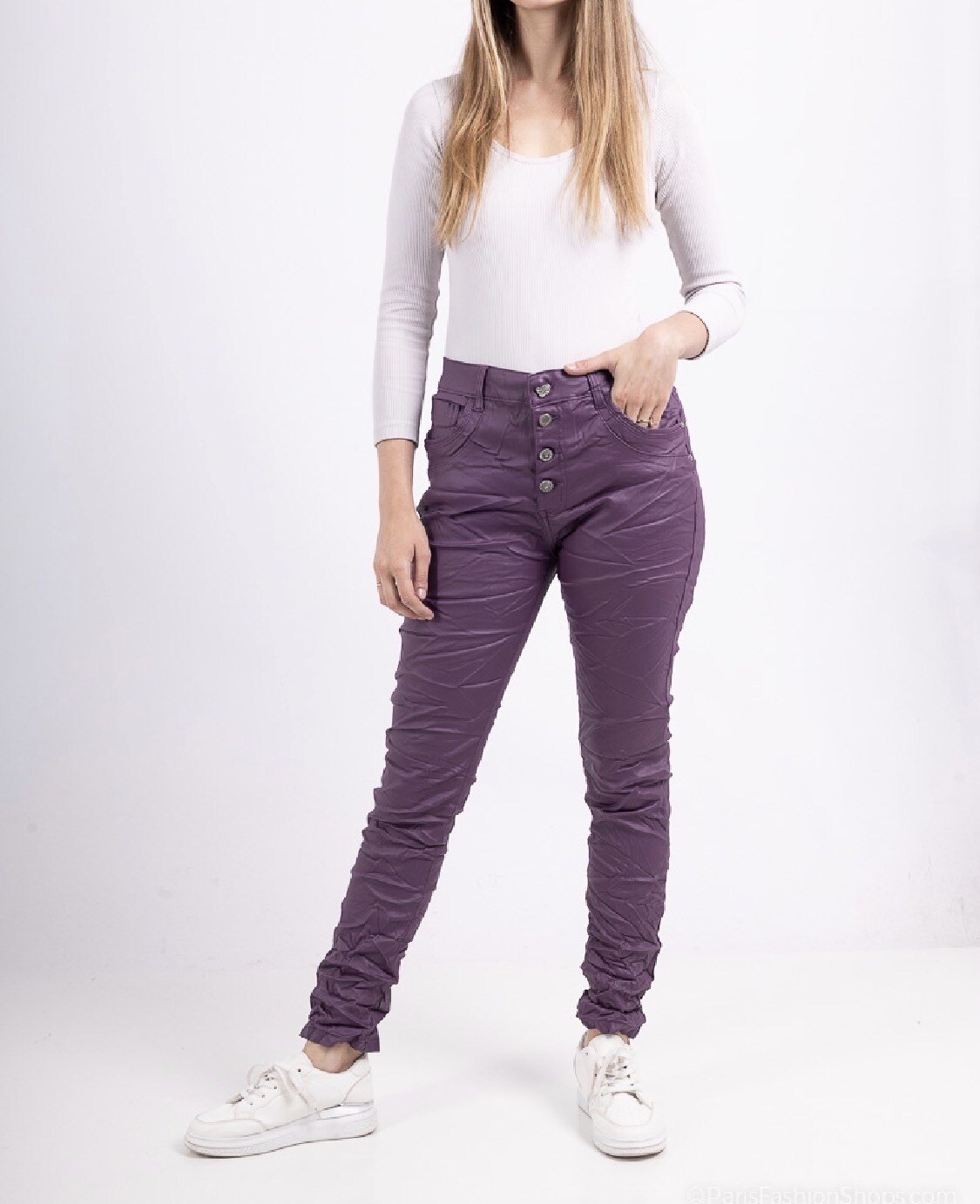 Mayorista Karostar - Pantalones de imitación de cuero