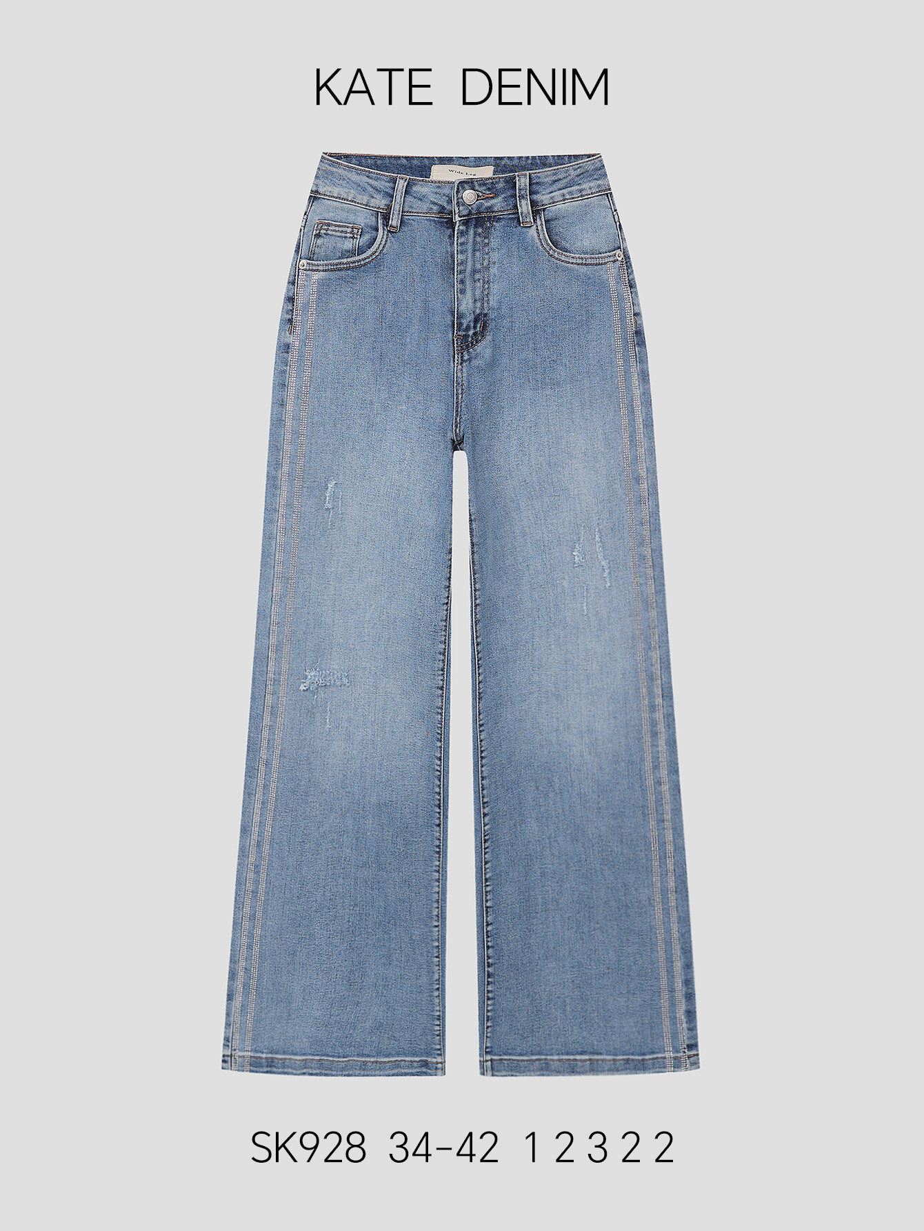 Wholesaler KATE DENIM - Jeans Wide Revers