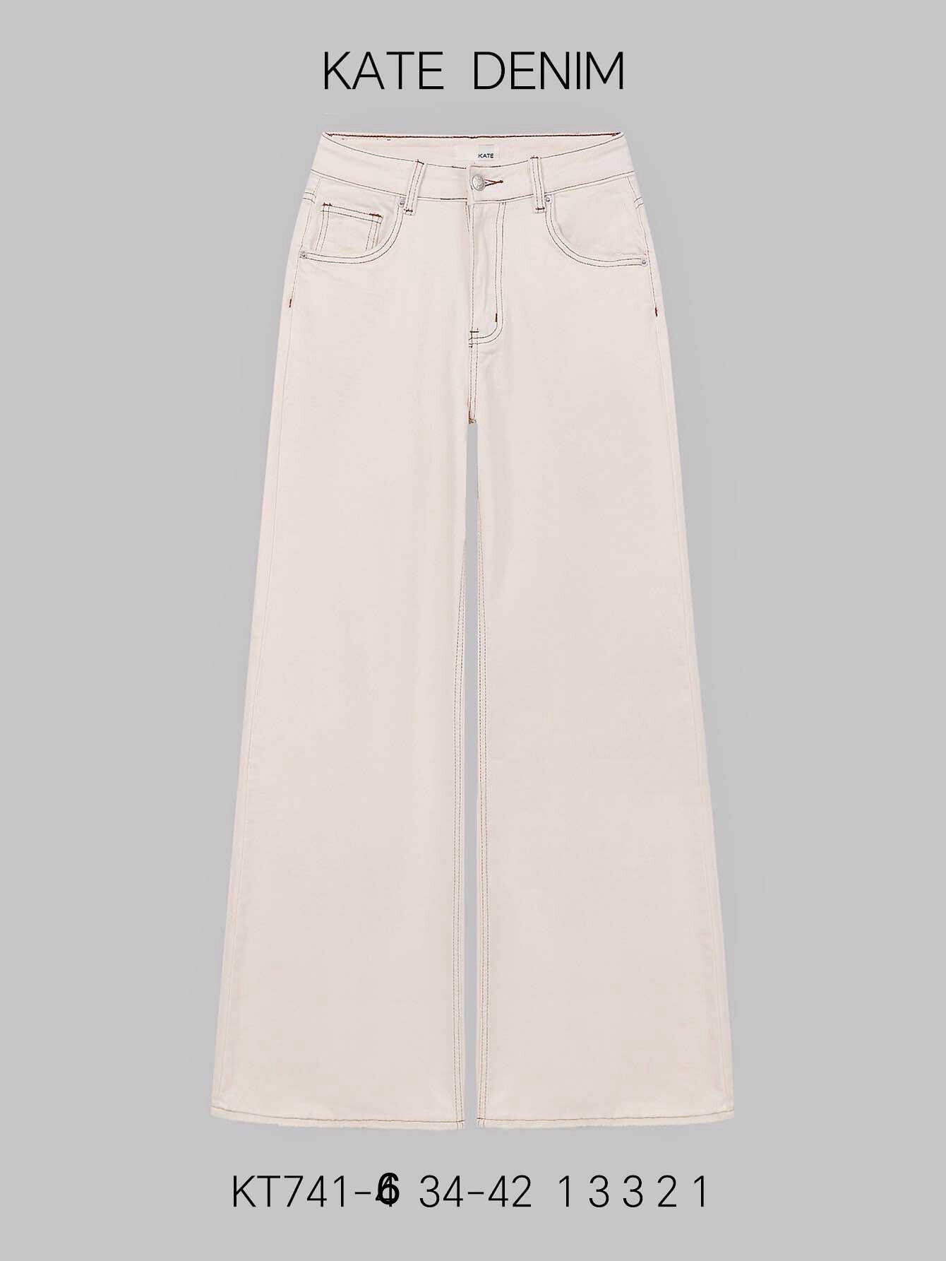 Wholesaler KATE DENIM - PALAZZO Full Length Écru