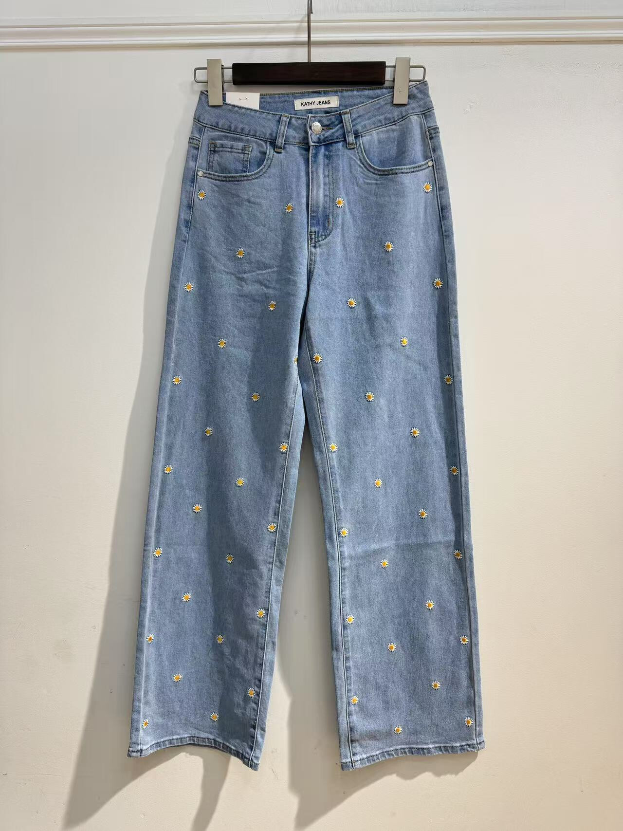 Grossiste Kathy Jeans - Jean wide leg stretch margherite