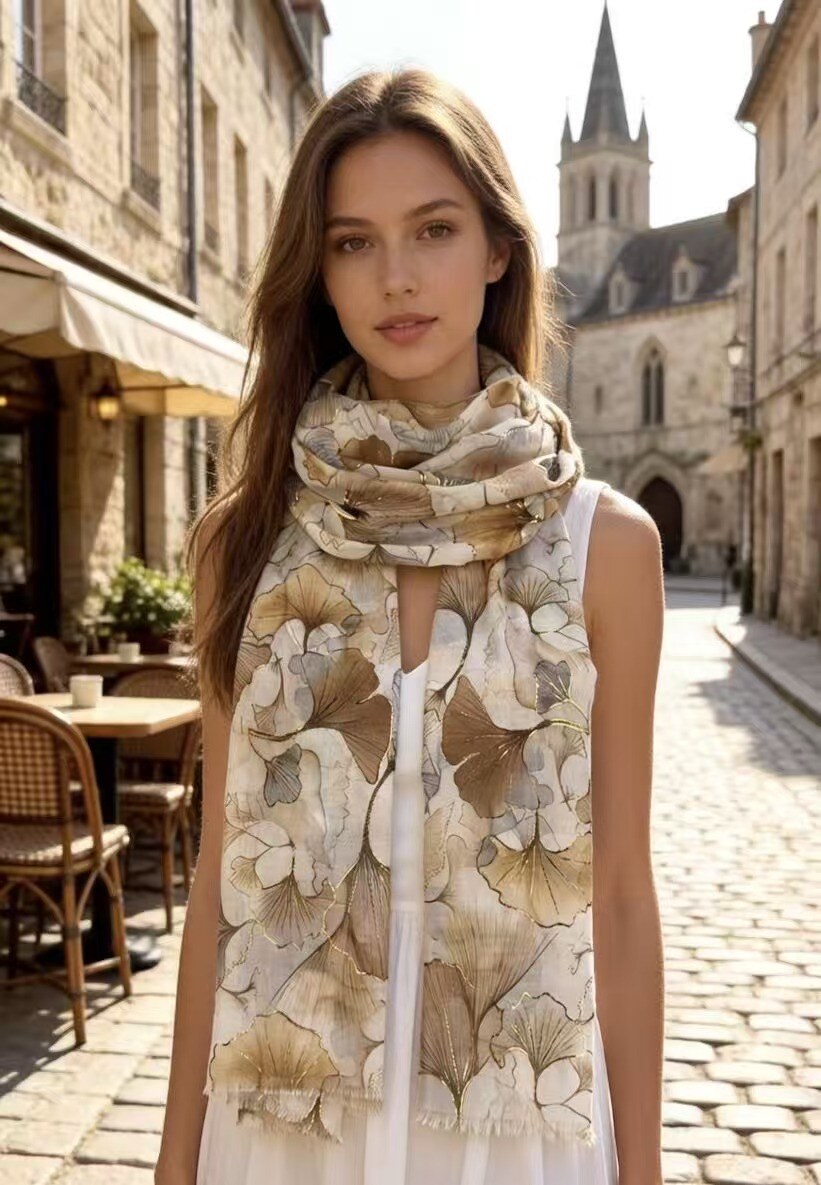Grossiste KATIER - Motifs feuille avec or