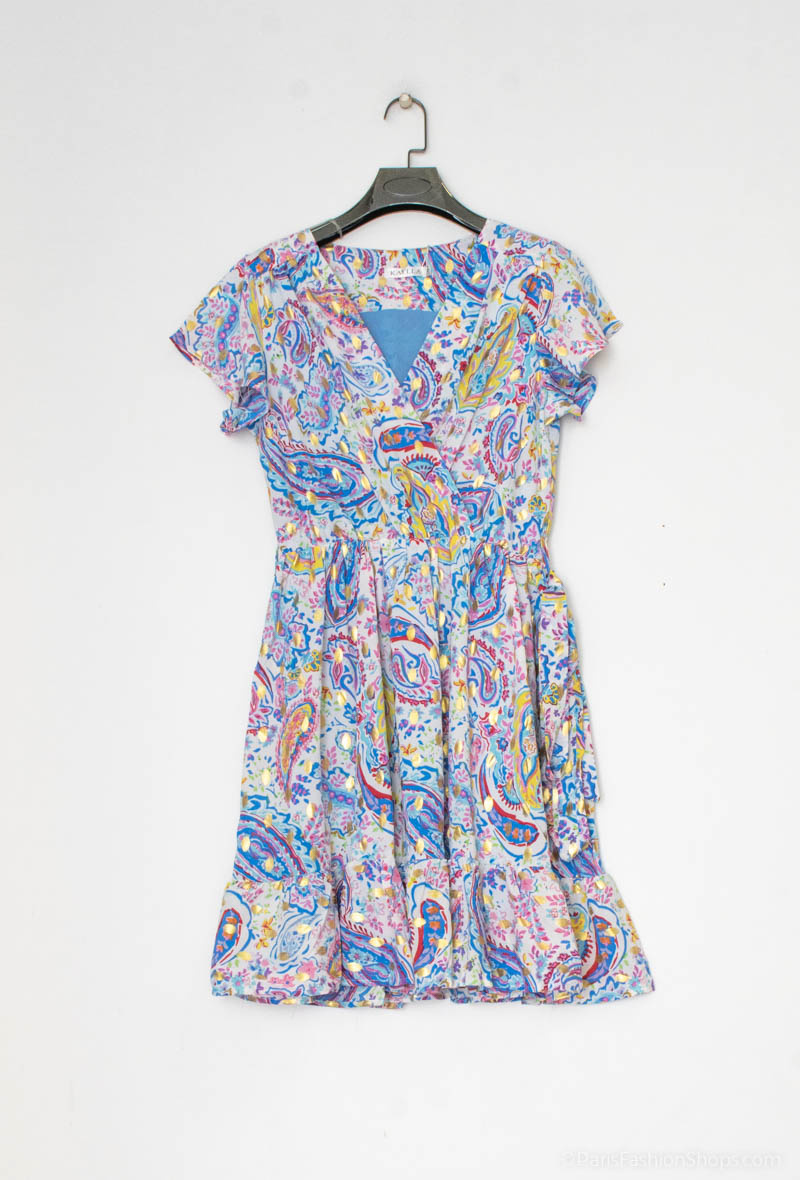 Wholesaler Kaylla - Printed dress.The model measures 175 cm