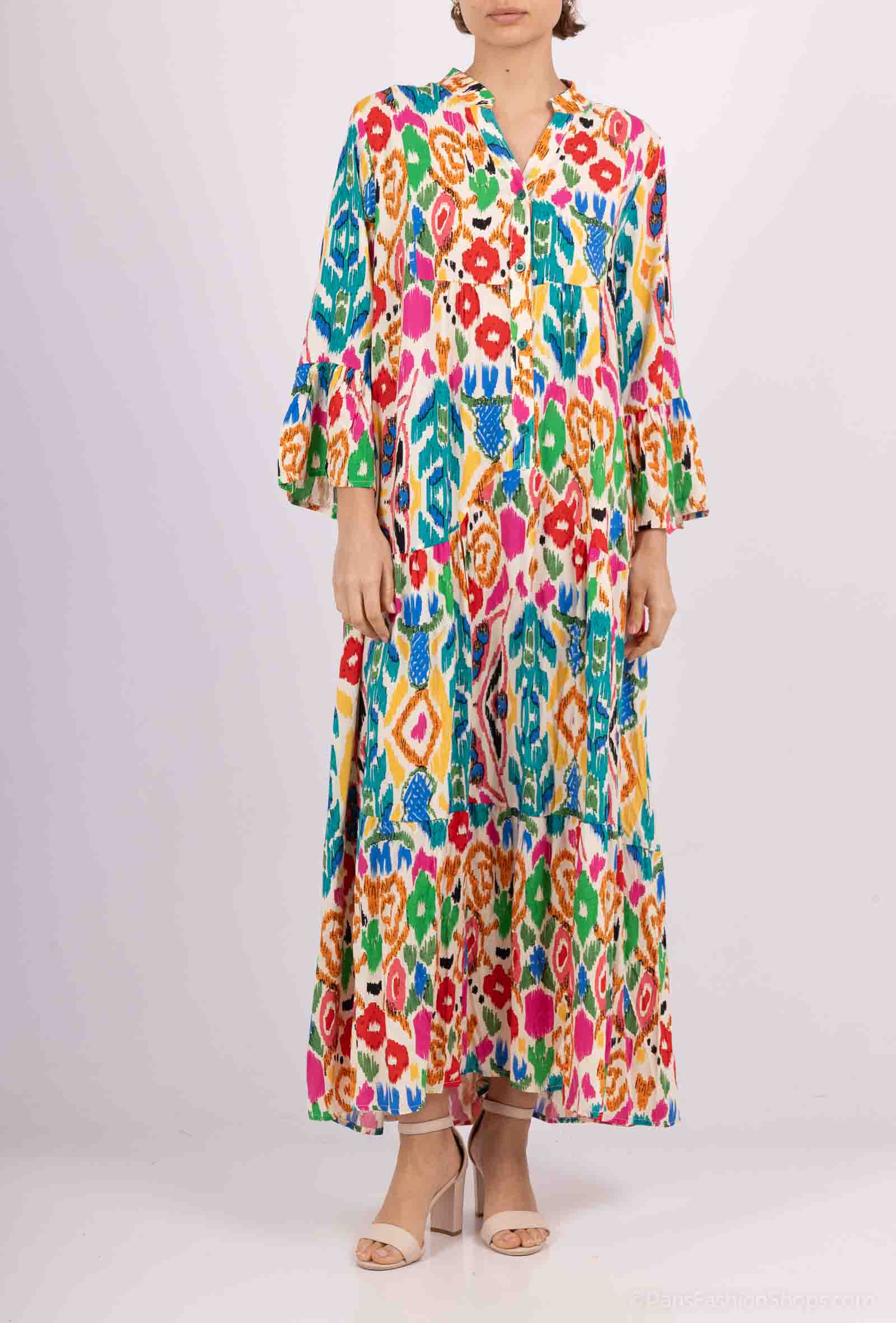 Wholesaler Kaylla - Printed long bohemian dress