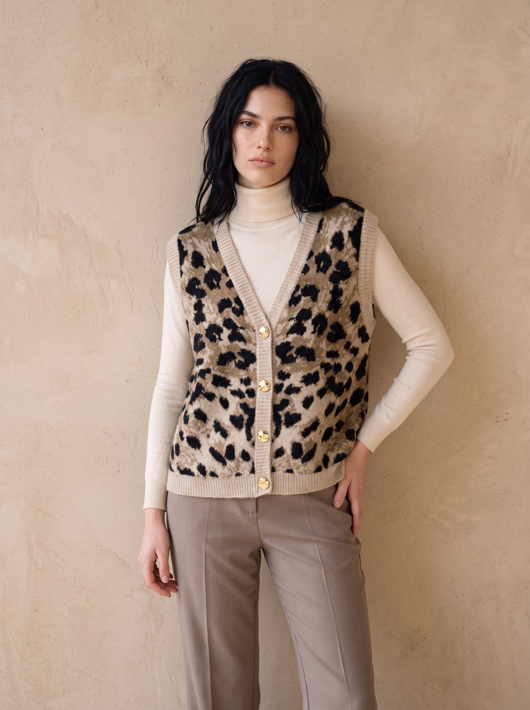 Grossista KELIE - Gilet in maglia senza maniche da donna