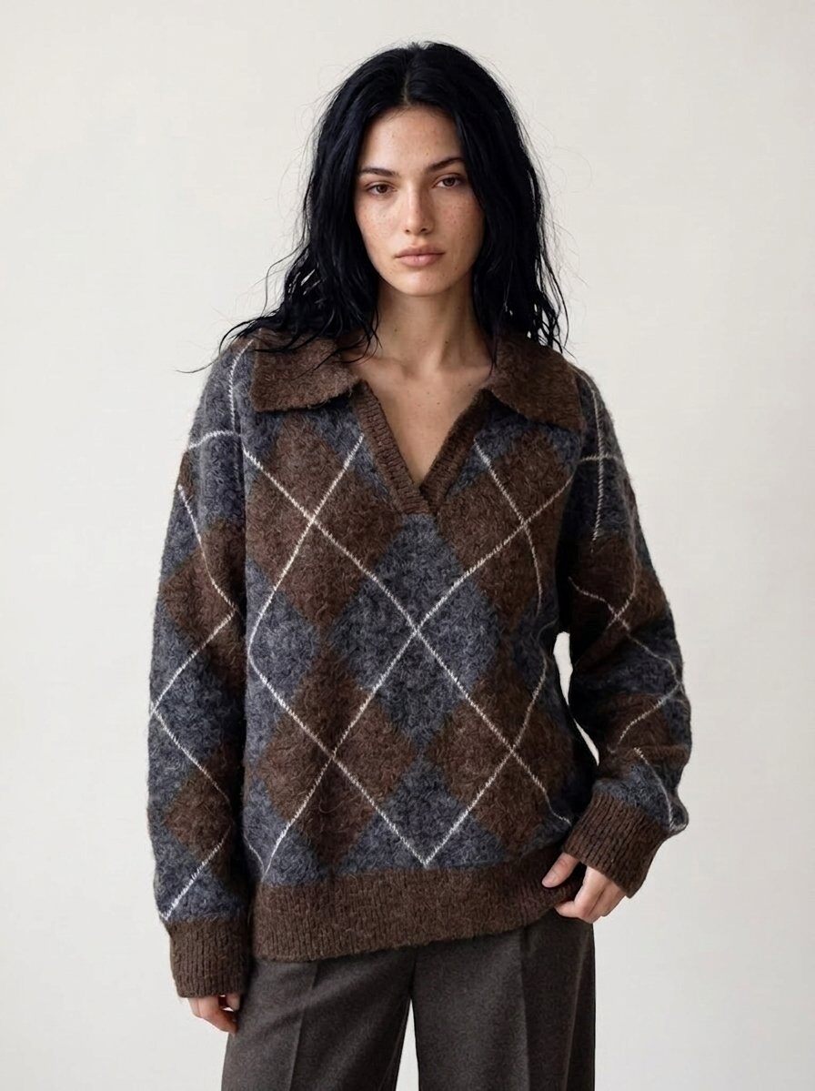 Grossiste KELIE - Pull en maille femme col rond manches longues