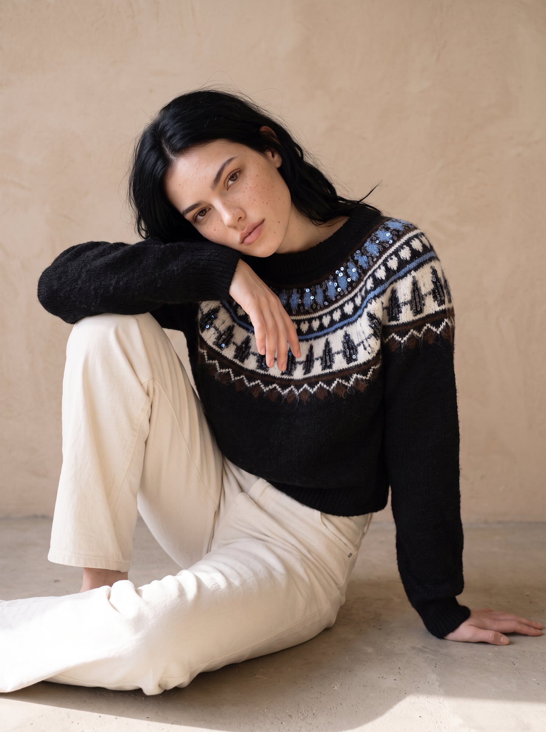 Grossiste KELIE - Pull en maille court femme