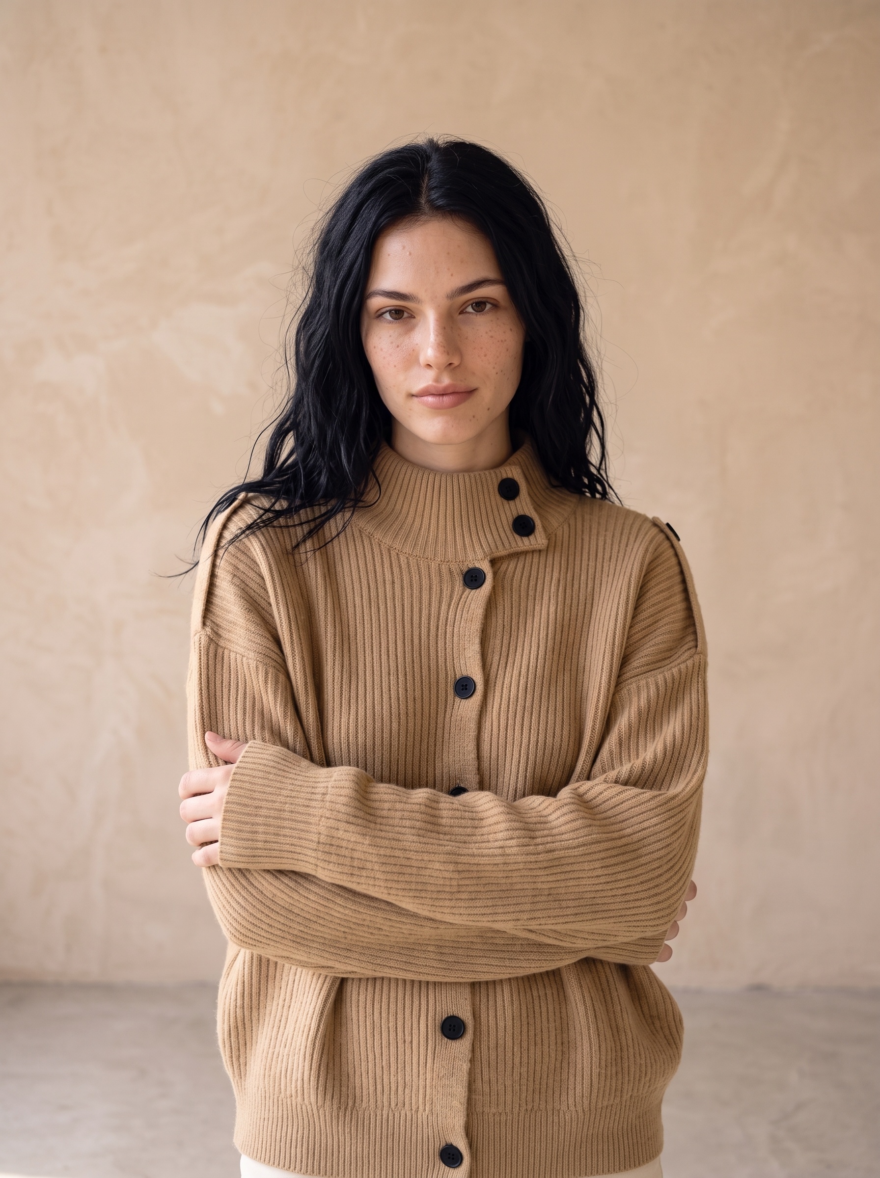 Grossiste KELIE - Gilet en maille court femme