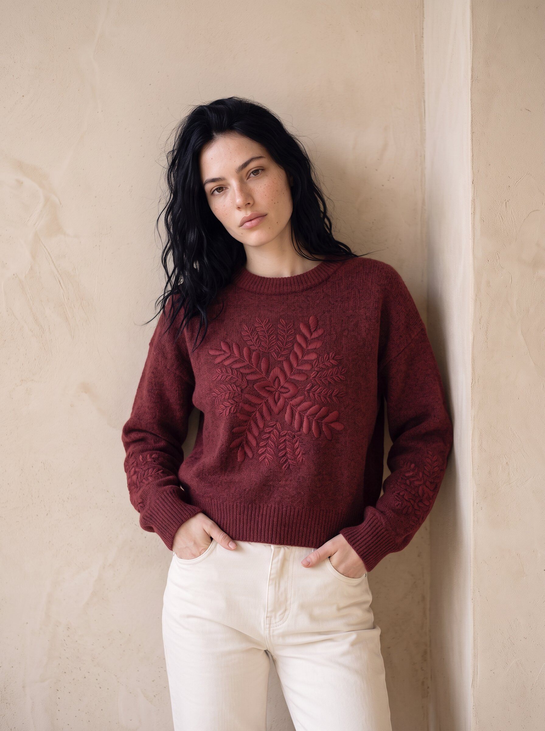 Grossiste KELIE - Pull en maille court femme
