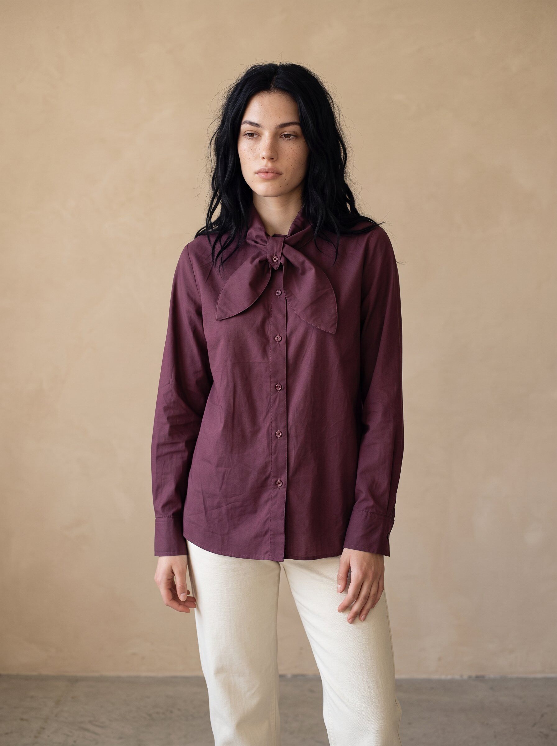 Grossista KELIE - Camicia da donna in cotone a maniche lunghe
