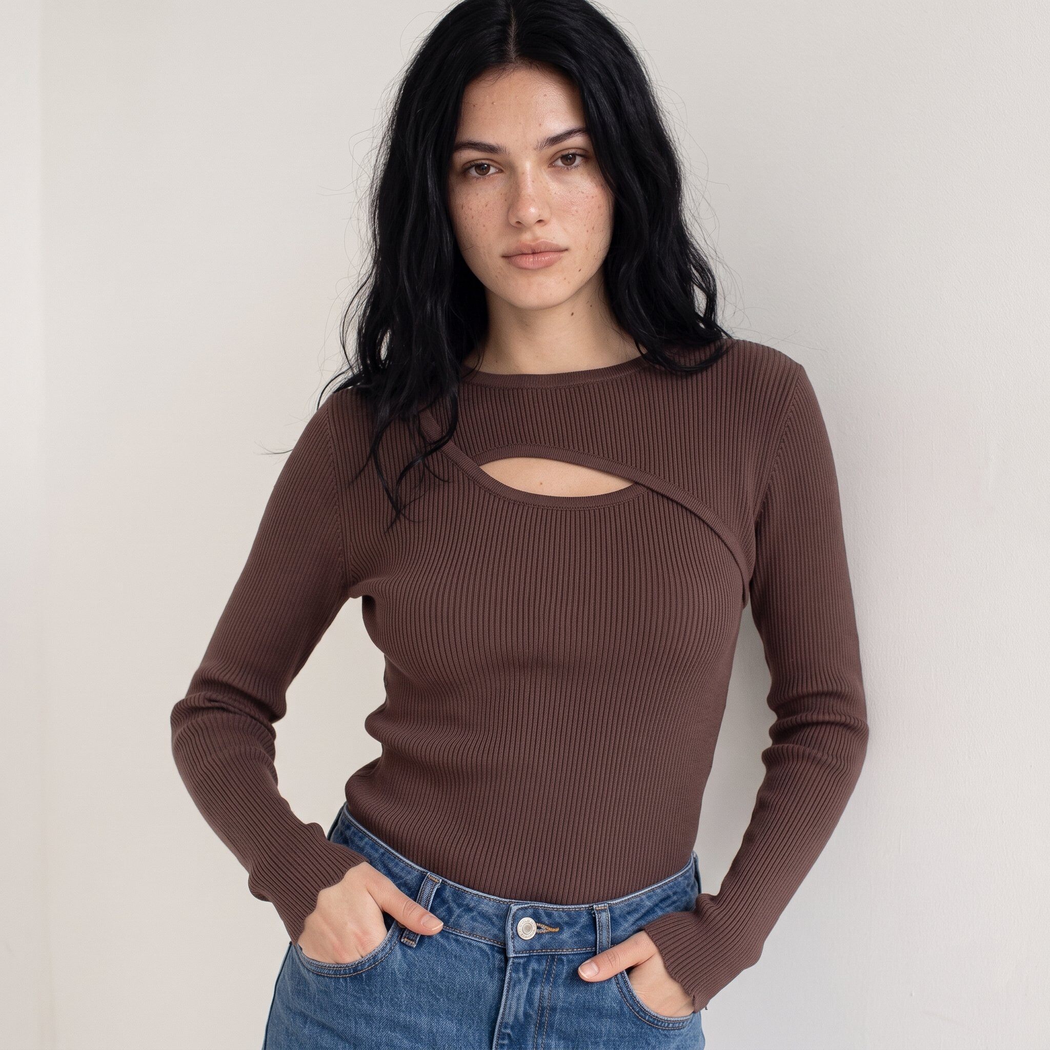 Grossiste KELIE - Haut en maille femme