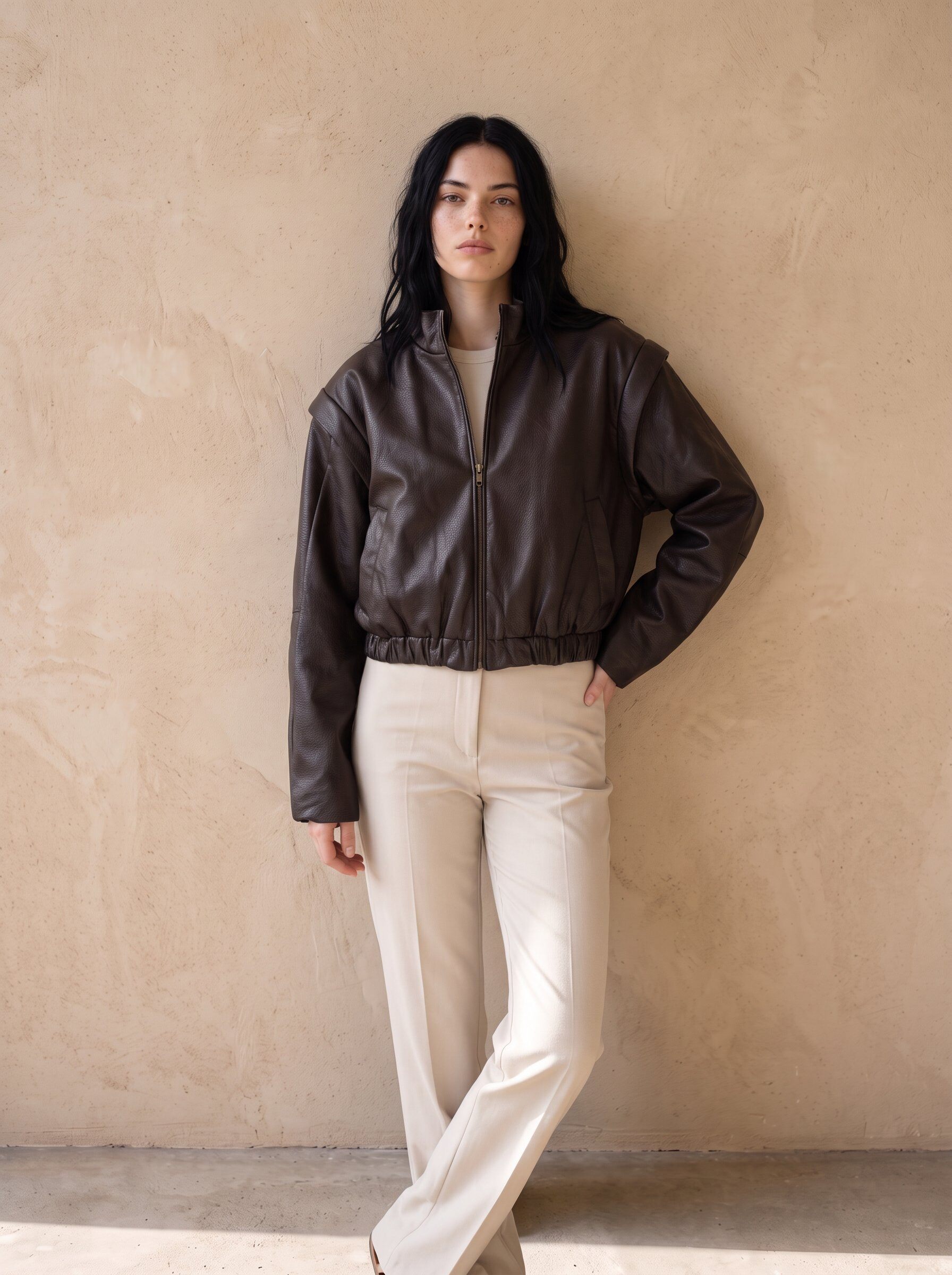 Grossiste KELIE - Veste en simili-cuir femme
