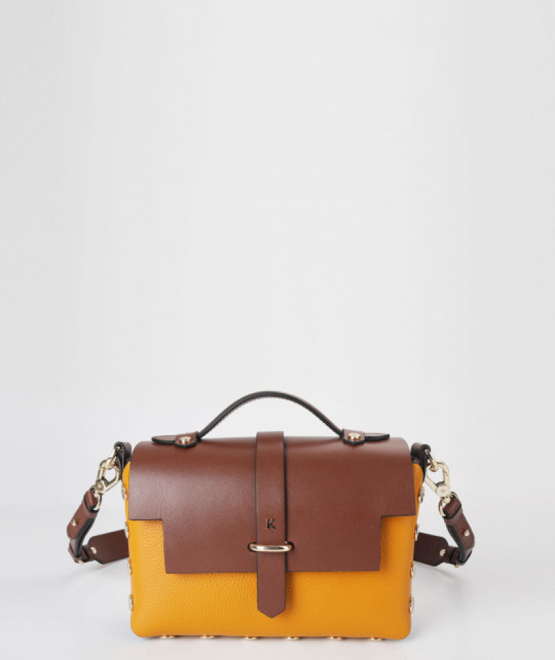 Wholesaler KESSLORD - LEATHER HANDBAG TIC 16 x 22 x 8 CM