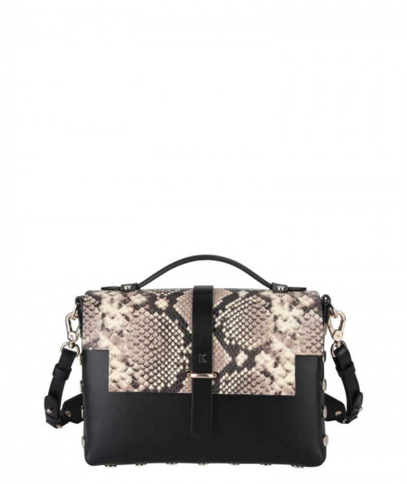 Wholesaler KESSLORD - LEATHER HANDBAG TAC 19 x 25 x 8 CM