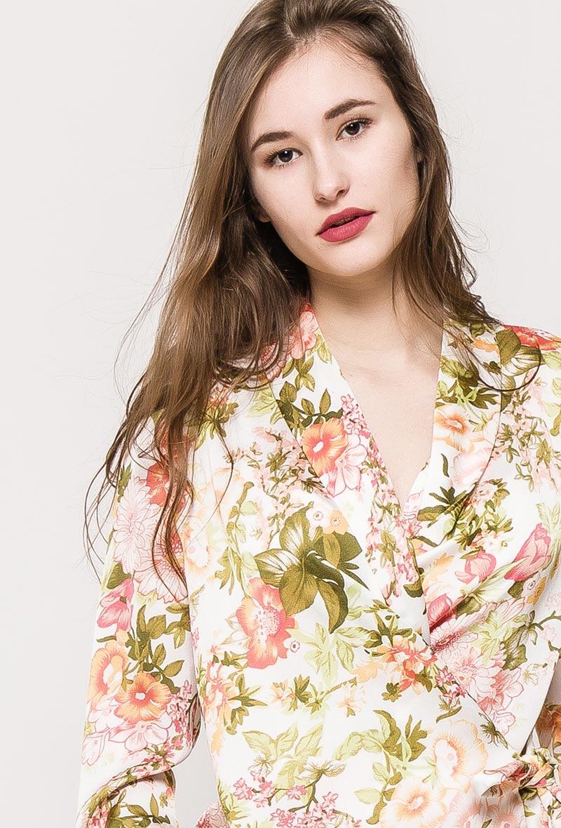 Wholesaler Ki&Love - Printed wrap blouse