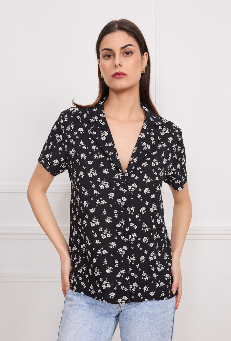 Mayorista Kichic - Camisa de botones de cuello cortos