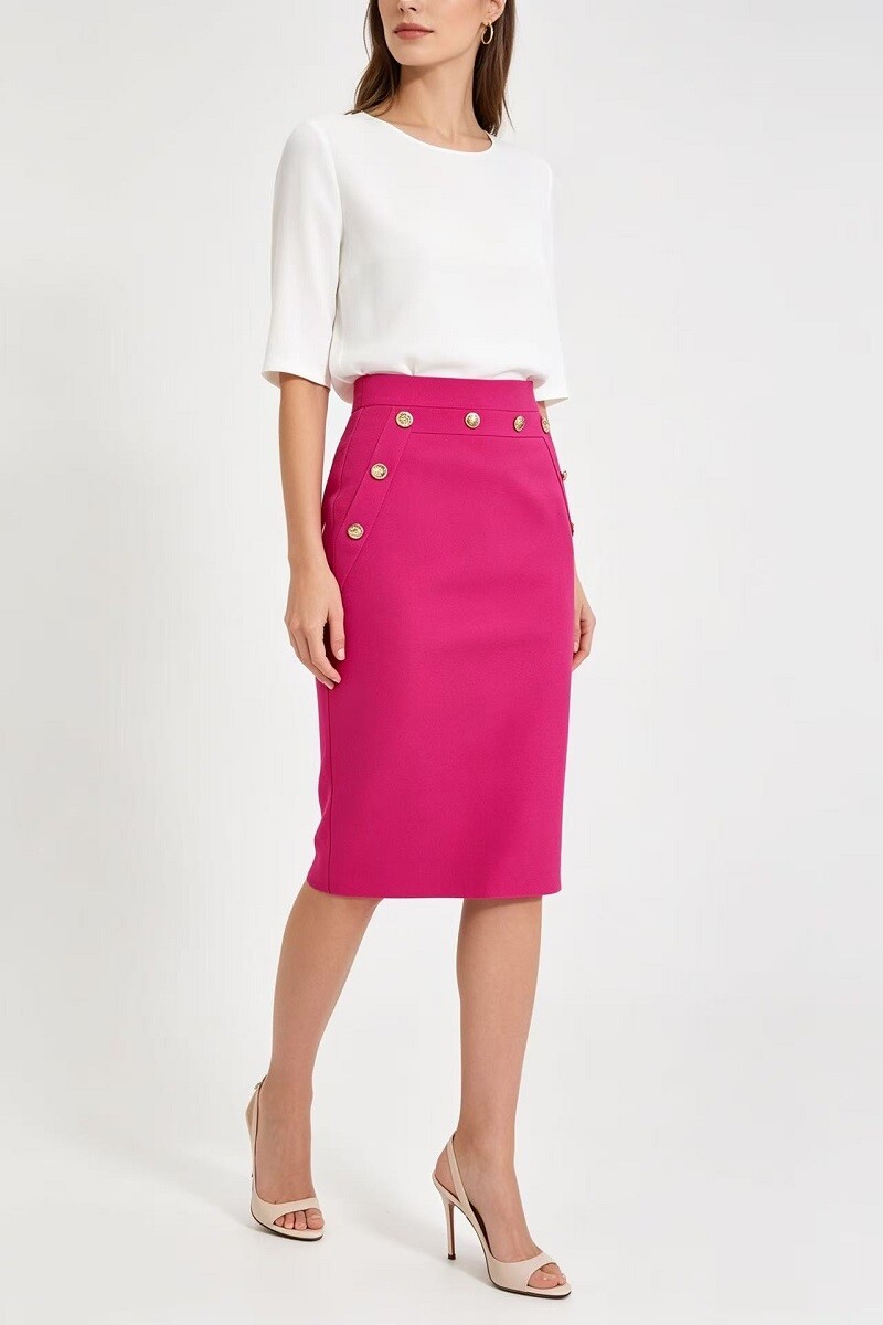 Mayorista Kichic - Falda bandage con botones