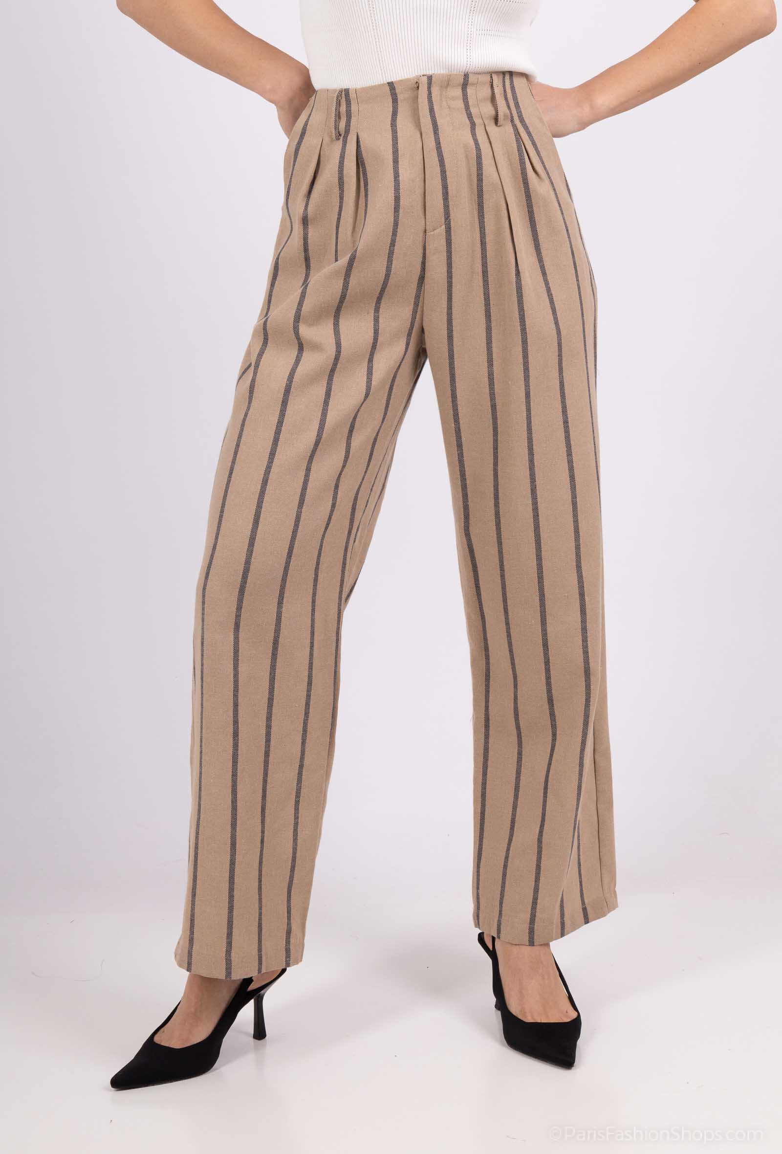 Wholesaler Kichic - Striped fabric pants