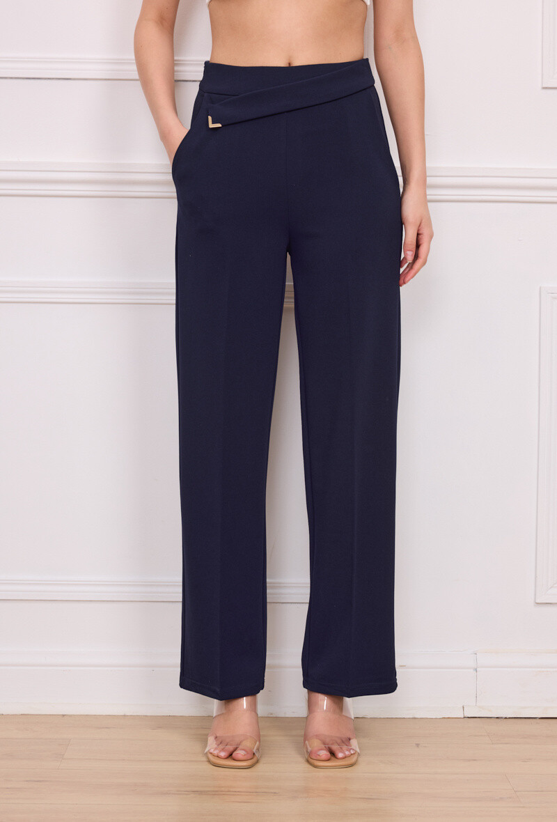 Wholesaler Kichic - Stretch fabric pants with side pockets