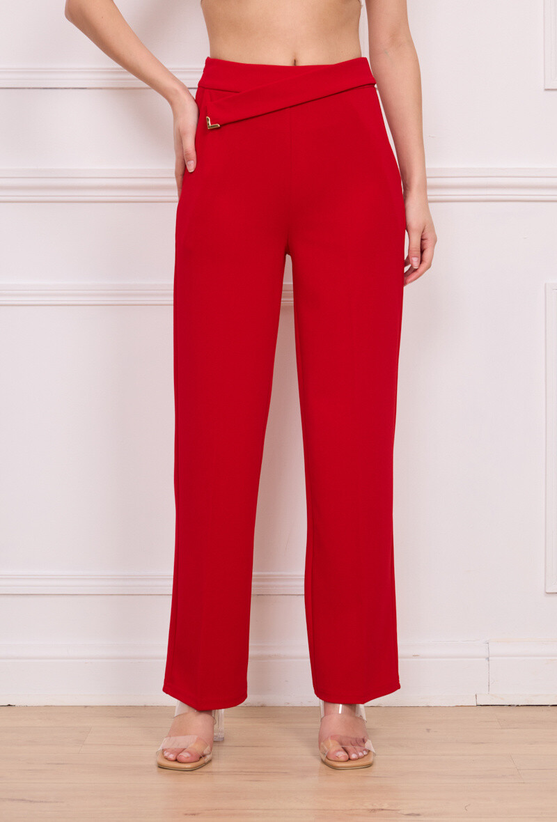 Wholesaler Kichic - Stretch fabric pants with side pockets