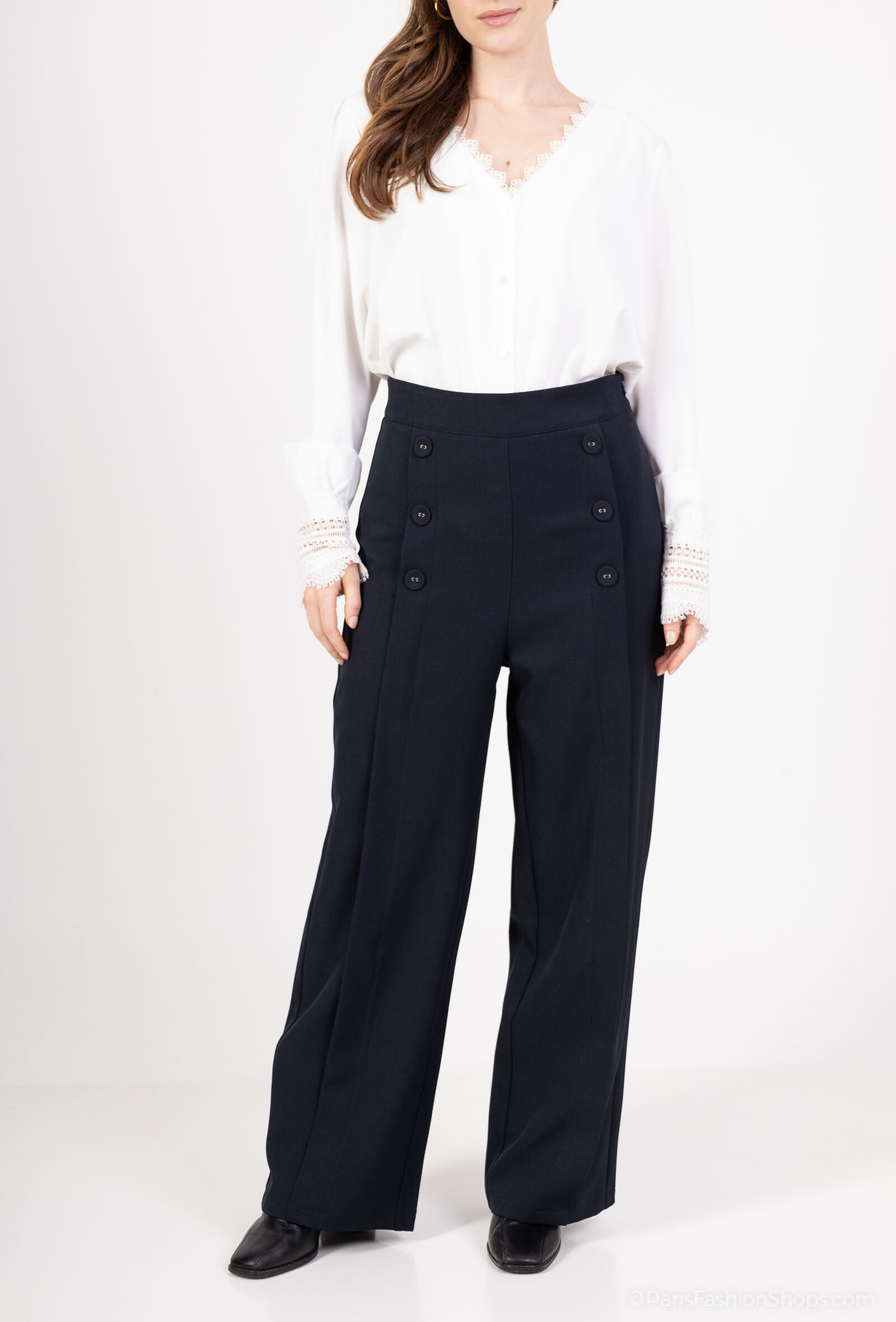 Wholesaler Kichic - 6-button wide pants