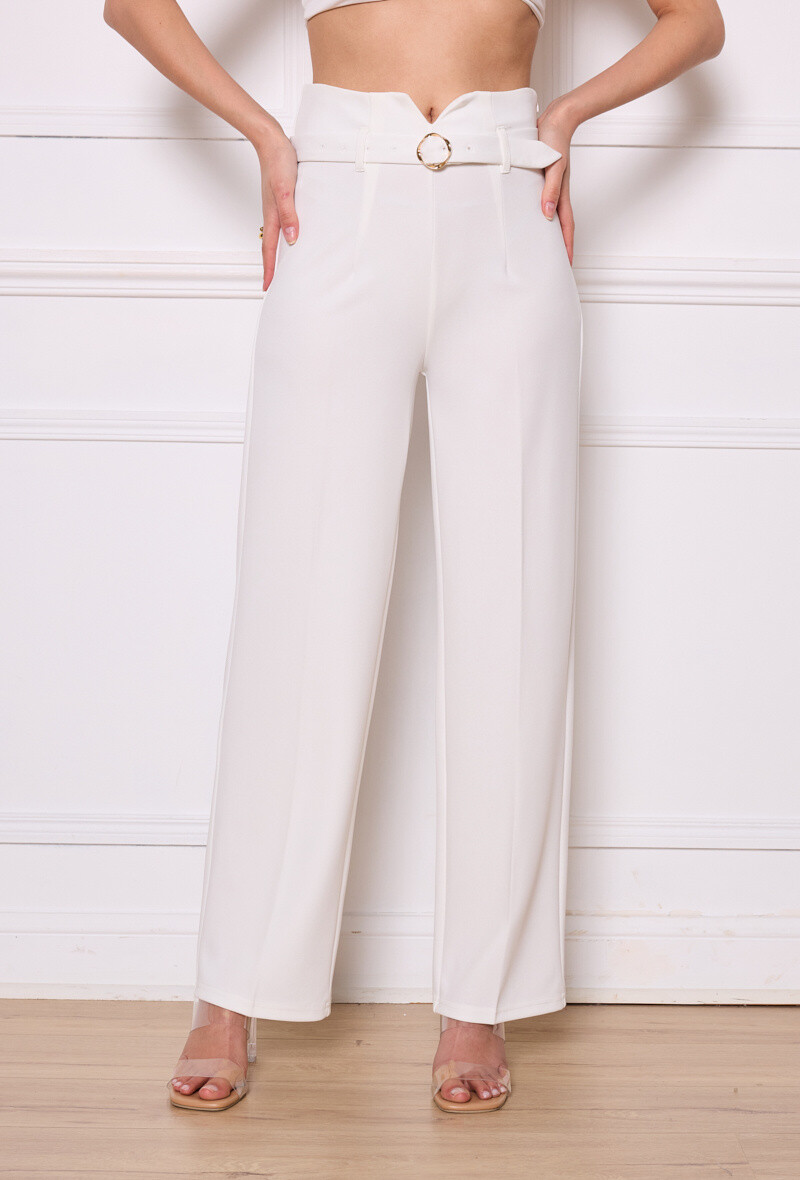 Wholesaler Kichic - Pants with fine stretch fabric belt