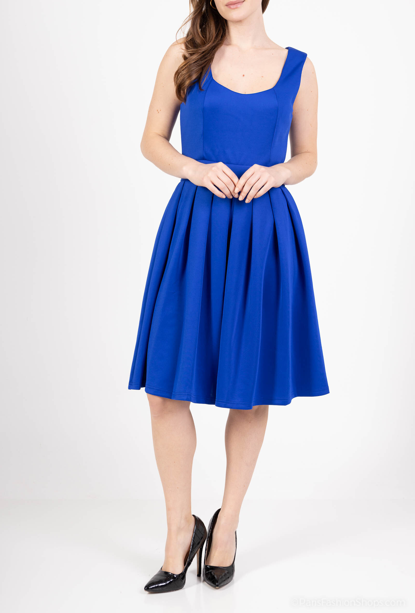 Wholesaler Kichic - Sweetheart back flared dress