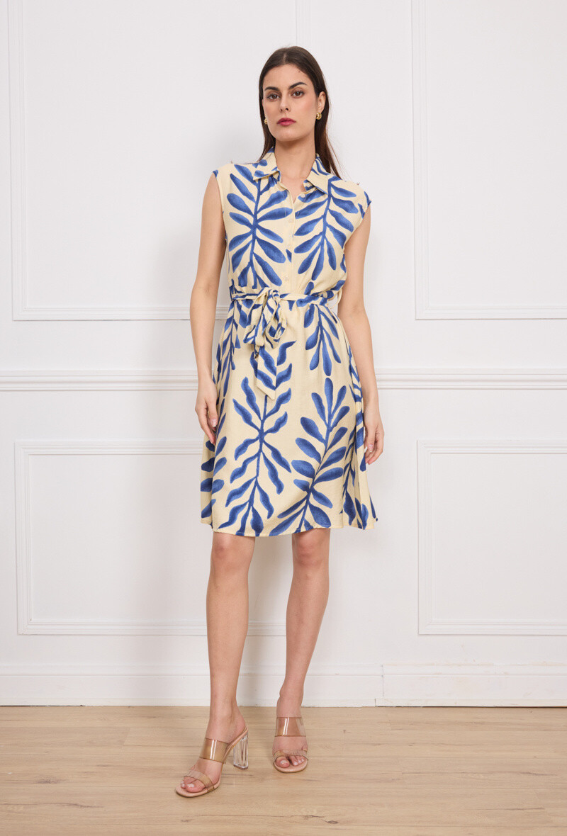Wholesaler Kichic - Shirt collar button dress