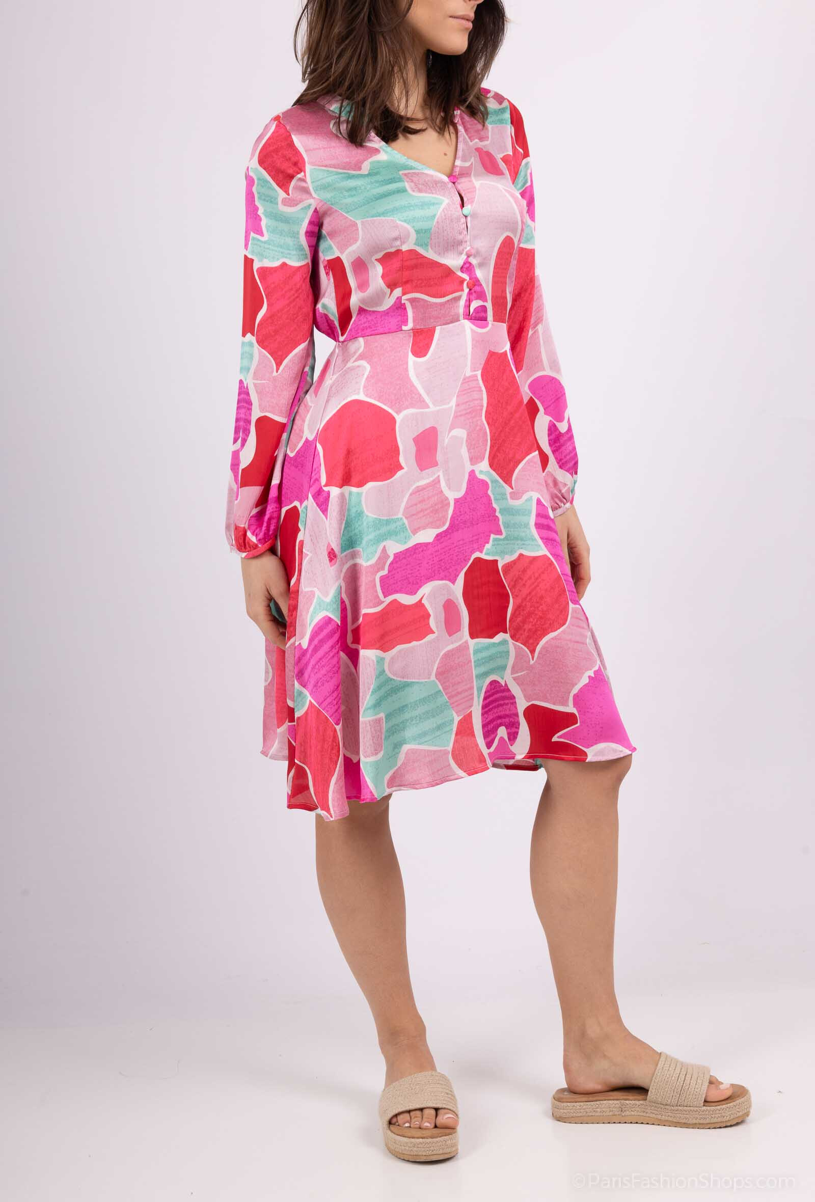 Wholesaler Kichic - Long sleeve button dress