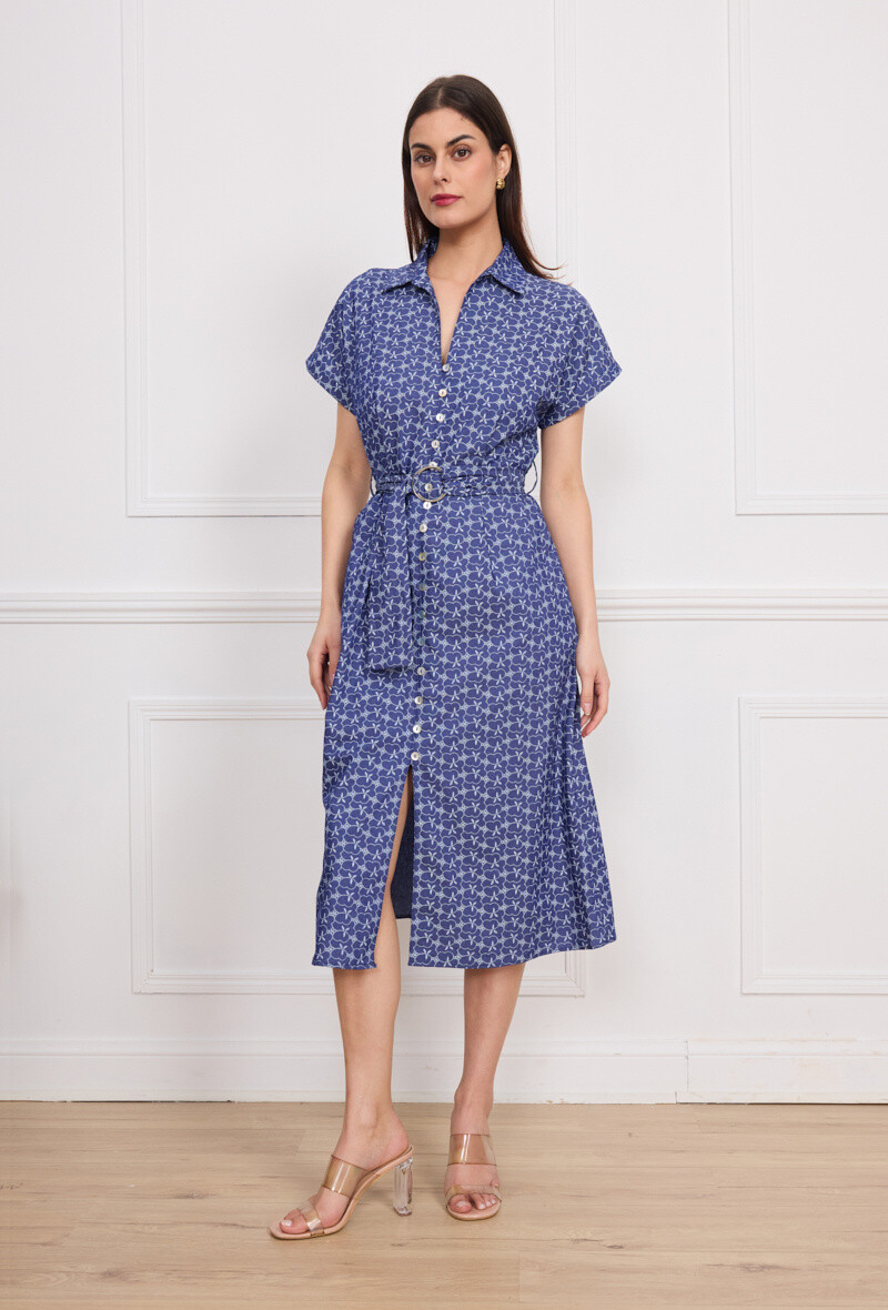 Wholesaler Kichic - Multi-Boutons Long Dress